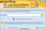 Launch SysInfoTools NSF Local Security Remover software the window shown below pops up.